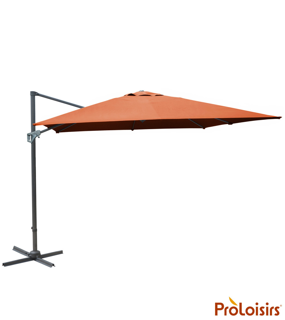 Parasol déporté NH 3x4 Coloris:Mât Grey / Toile Sienne  Eco-participation :Prix de vente comprenant l' éco-participation de 0,14