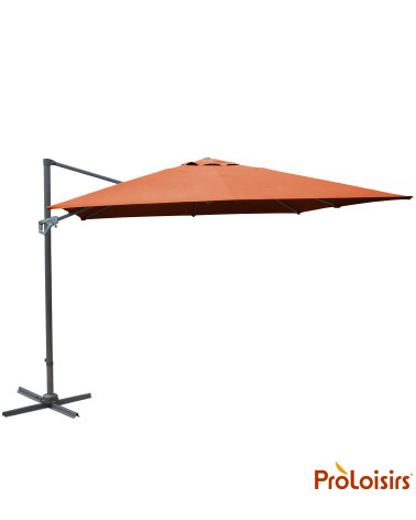 Parasol déporté NH 3x4 Coloris:Mât Grey / Toile Sienne  Eco-participation :Prix de vente comprenant l' éco-participation de 0,14
