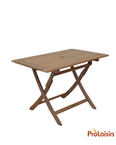 Table de jardin SOPHIE 110 Coloris:Châssis Acacia/Plateau Acacia  Eco-participation :Prix de vente comprenant l' éco-participati