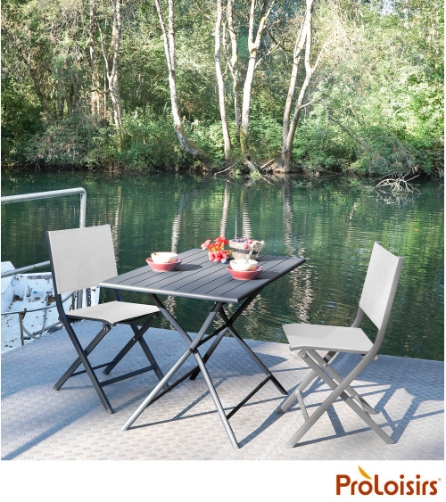 Table guéridon GLOBE 110 Coloris:Châssis Graphite / Plateau Graphite  Eco-participation :Prix de vente comprenant l' éco-partici